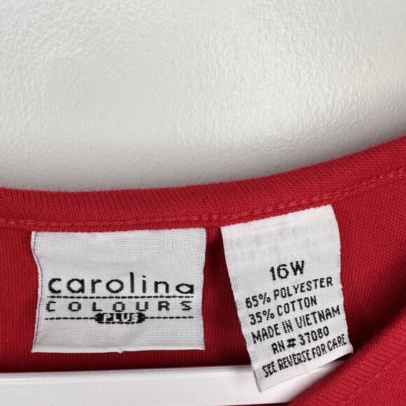 Carolina Colours Plus 16W Stretch Jersey Short Sleeve V- Neck Maxi T Shirt Dress - Picture 2 of 8